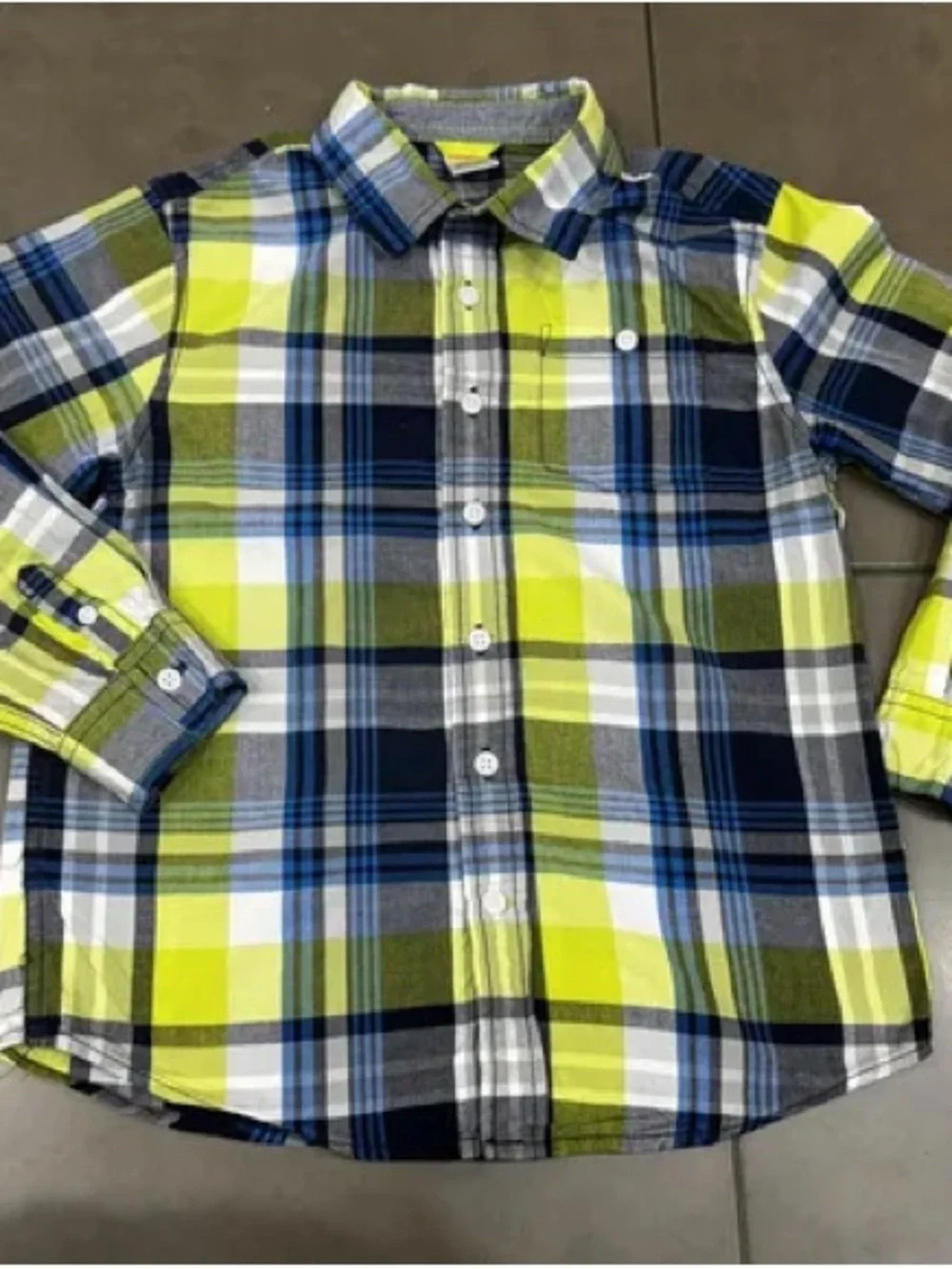Gymboree Star Brights Boys Long Sleeve Button Up Shirt Size 4T